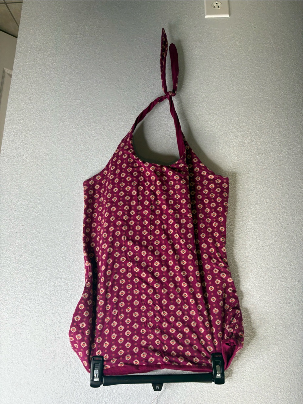 Merona Size Large Printed Halter Top